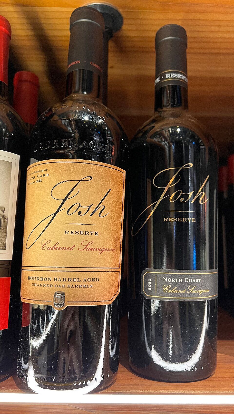 Bottles of Josh Cellars Reserve Cabernet Sauvignon
