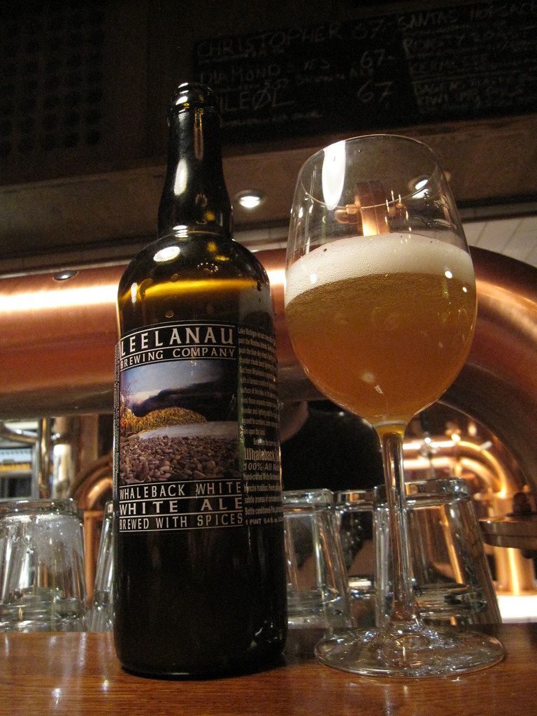 A bottle of Leelanau Cellars Whaleback White