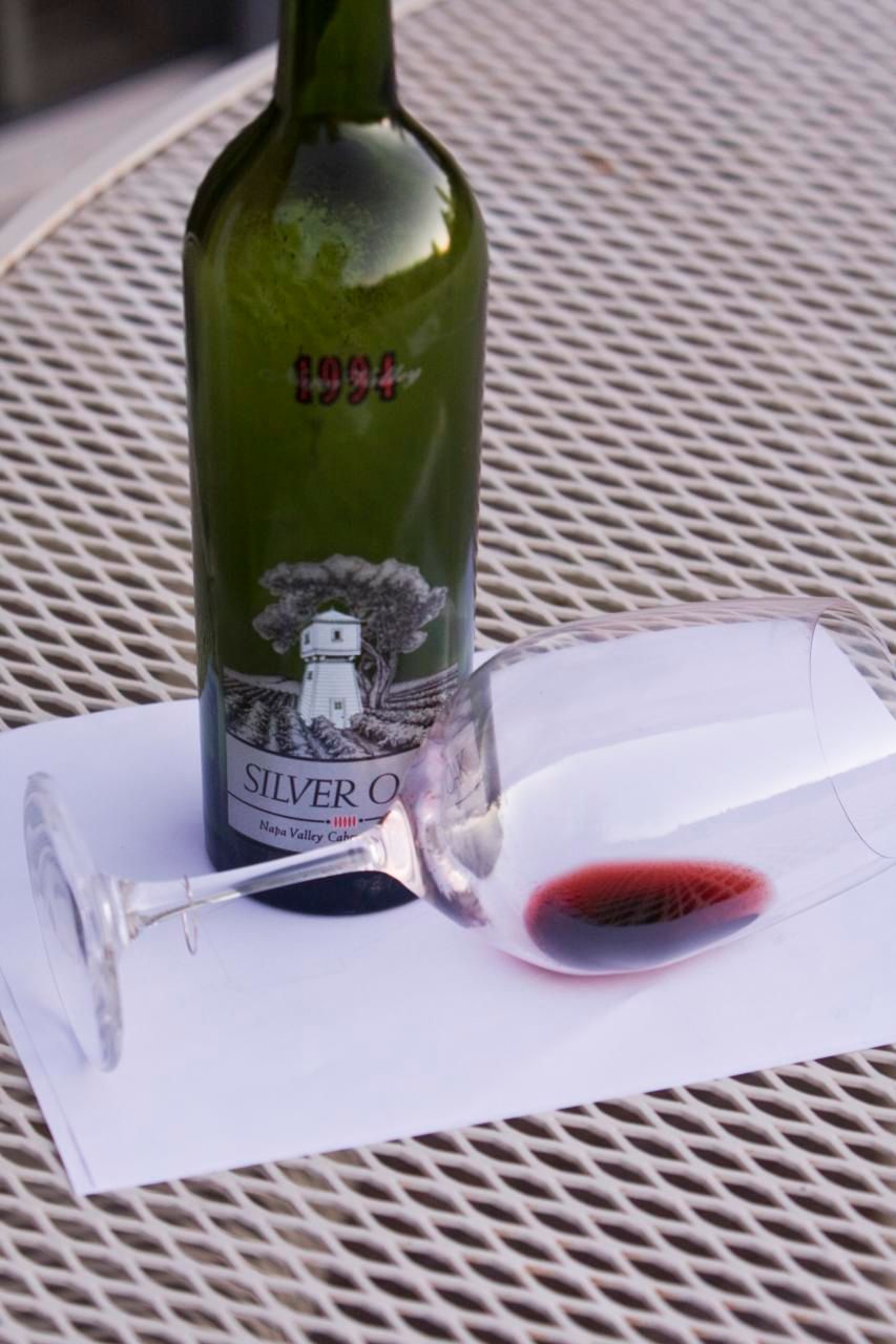 A bottle of Silver Oak Napa Valley Cabernet Sauvignon